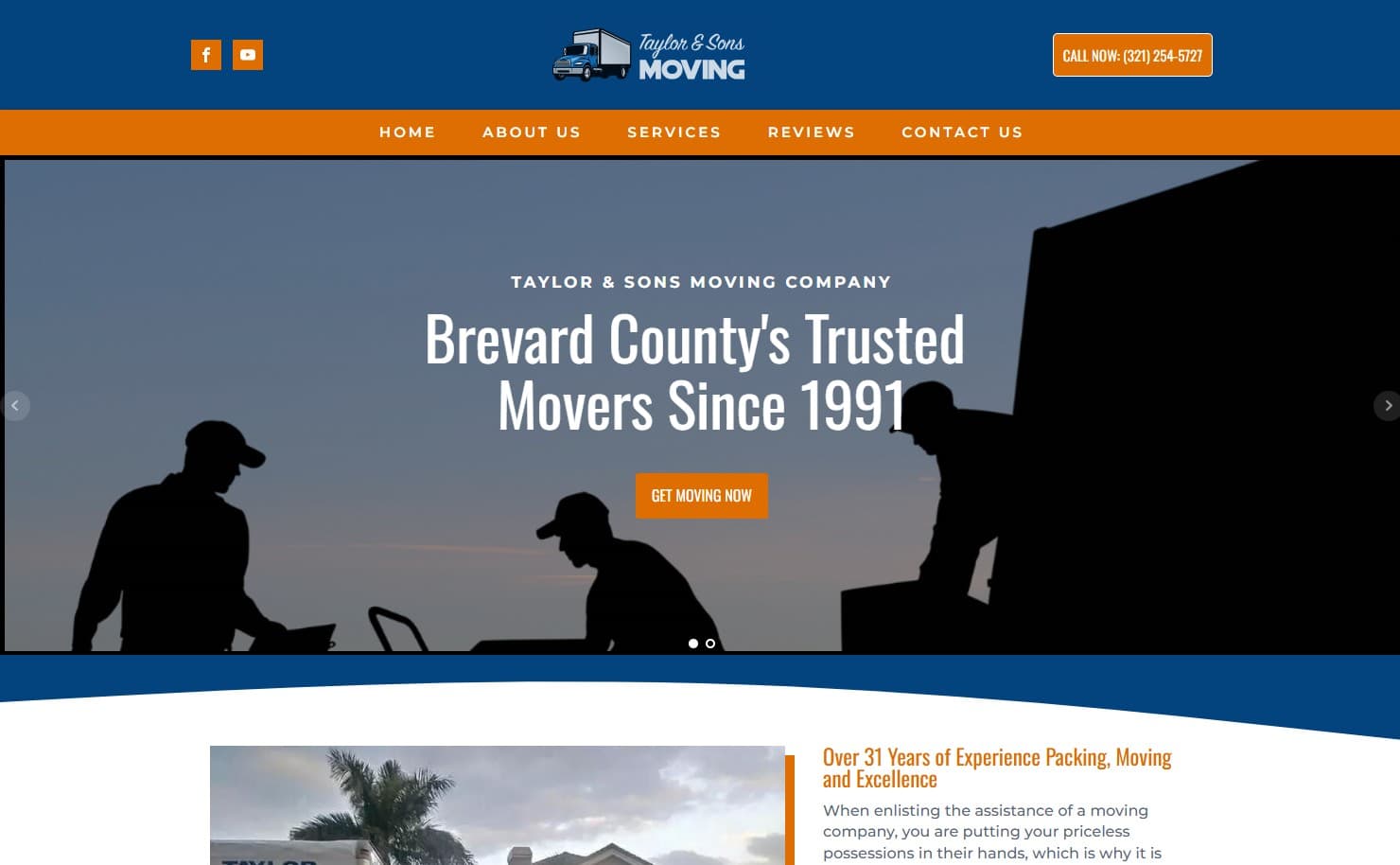 Taylor & Sons Moving — article hero image; Brevard SEM digital marketing and web development, Brevard County & Space Coast, Florida
